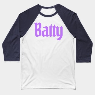 Batty Halloween Goth Baseball T-Shirt